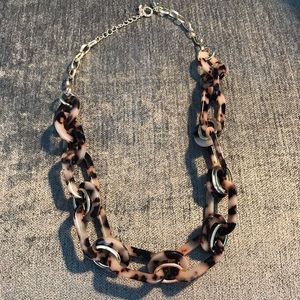 LOFT tortoise shell necklace